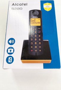 ALCATEL S280 BLACK/ORANGE - TELEFON DECT 6