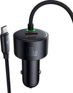 Ładowarka samochodowa Mcdodo CC-0370, USB-C, Lightning, 120W, chowane kable 4