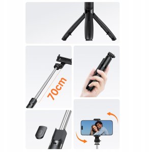 Selfiestick/statyw Mcdodo Tripod Bluetooth SS-7240 (czarny) 4