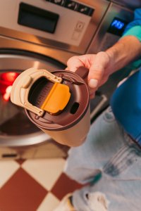 Kubek termiczny z teleskopową słomką Kambukka Rio Tumbler 950ml Almond Dream 11