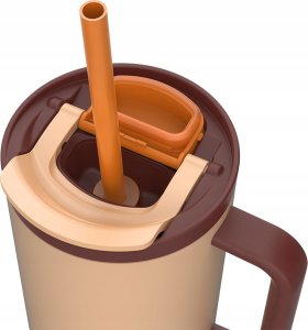 Kubek termiczny z teleskopową słomką Kambukka Rio Tumbler 950ml Almond Dream 5