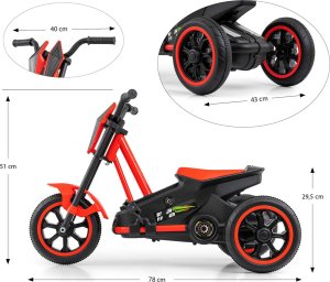 Milly Mally Gokart na pedały Rider Red 9