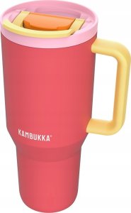 Kubek termiczny z teleskopową słomką Kambukka Rio Tumbler 950ml Pink Papaya 3