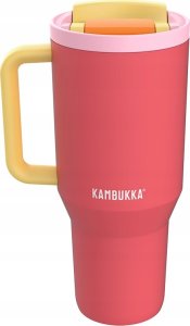 Kubek termiczny z teleskopową słomką Kambukka Rio Tumbler 950ml Pink Papaya 4