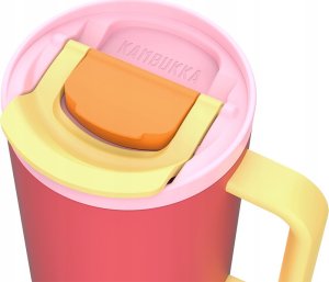 Kubek termiczny z teleskopową słomką Kambukka Rio Tumbler 950ml Pink Papaya 6