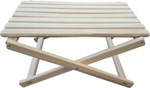 Zestaw stolik do lezaków +2 lezaki CZARNE, Woodok 4