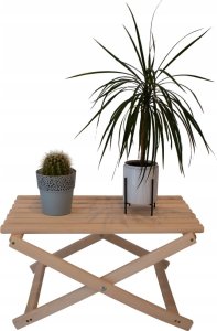 Zestaw stolik do lezaków +2 lezaki żółty, Woodok 6