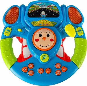 Qulki Zabawka interaktywna kierownica dla dzieci symulator muzyka dźwięki światła projektor Kik sp. z o.o. sp. k. 5