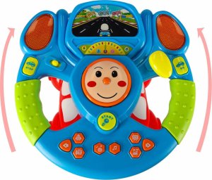 Qulki Zabawka interaktywna kierownica dla dzieci symulator muzyka dźwięki światła projektor Kik sp. z o.o. sp. k. 9