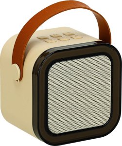 Zestaw do karaoke 2 mikrofony + głośnik przenośny BLUETOOTH USB LED beżowy Kik sp. z o.o. sp. k. 3