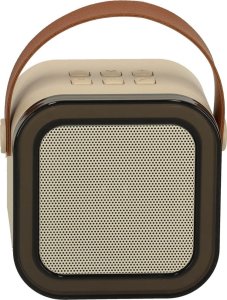 Zestaw do karaoke 2 mikrofony + głośnik przenośny BLUETOOTH USB LED beżowy Kik sp. z o.o. sp. k. 5