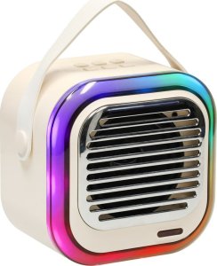 Głośnik do karaoke USB Bluetooth kremowy Kik sp. z o.o. sp. k. 3