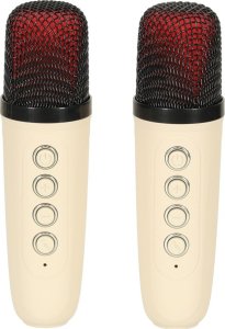 Głośnik do karaoke USB Bluetooth kremowy Kik sp. z o.o. sp. k. 6