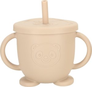 Naczynia silikonowe dla dzieci sowa zestaw 8 elementów beżowy Kik sp. z o.o. sp. k. 3