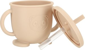 Naczynia silikonowe dla dzieci sowa zestaw 8 elementów beżowy Kik sp. z o.o. sp. k. 4