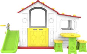 Duży Dom Z Przedsionkiem 4w1 Czerwony Dach 2