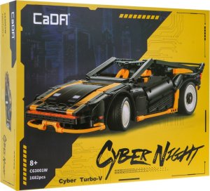 Klocki techniczne CaDA Cyber Night 1682 el. Samochód sportowy Turbo-V dla dzieci 8+ 4