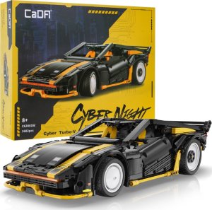 Klocki techniczne CaDA Cyber Night 1682 el. Samochód sportowy Turbo-V dla dzieci 8+ 5