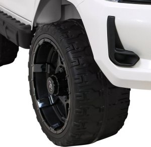 Toyota Hilux na akumulator dla dzieci Biały + Napęd 4x4 + Pilot + 2 bagażniki + Radio MP3 + LED 15