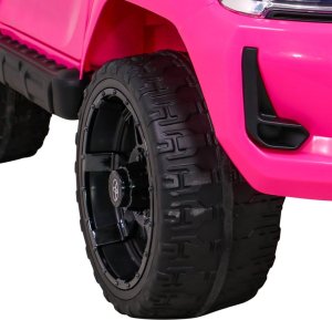 Toyota Hilux na akumulator dla dzieci Różowy + Napęd 4x4 + Pilot + 2 bagażniki + Radio MP3 + LED 13