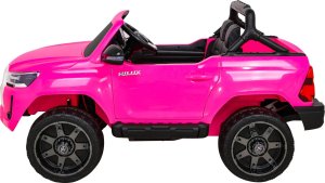 Toyota Hilux na akumulator dla dzieci Różowy + Napęd 4x4 + Pilot + 2 bagażniki + Radio MP3 + LED 4