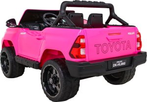 Toyota Hilux na akumulator dla dzieci Różowy + Napęd 4x4 + Pilot + 2 bagażniki + Radio MP3 + LED 5