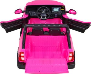 Toyota Hilux na akumulator dla dzieci Różowy + Napęd 4x4 + Pilot + 2 bagażniki + Radio MP3 + LED 8