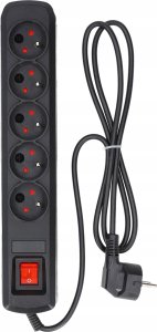 Listwa zasilająca R5 5g 1.5m czarna ARcon 2