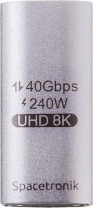 Adapter USB Spacetronik SPU-A23 USB-C - USB-C Biały 12