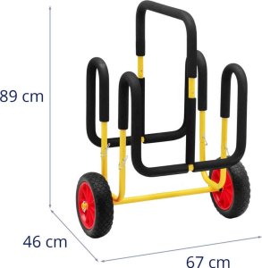 Wózek transportowy podwójny na 2 deski SUP MSW 6