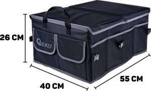 Organizer – torba usztywniona do bagażnika samochodowego z przegródkami i pokrywą (8) 2