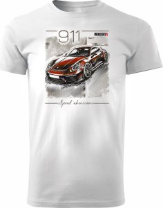 Koszulka z Porsche Carrera 911 męska biała REGULAR XXL 1