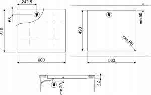 Płyta grzewcza Smeg SE264TD1 6