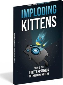 Board game EXPLODING KITTENS card addition: IMPLODING KITTENS, Lithuanian language 1