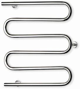 Towel dryer WELLMER, 970 x 710 mm, stainless steel, DN32, 3b, 1/2", internal thread 1