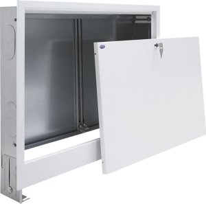 Flush-mounted manifold cabinet SPE-1, 4-6 h, 435 x 575-665 x 110-170 mm 1