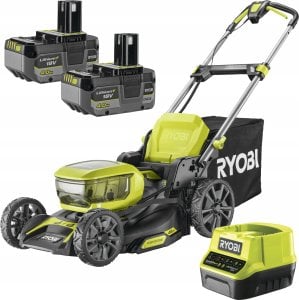 Cordless lawn mower RYOBI ONE+ RY18LMX46A-250, 18 V, 2 x 5.0 Ah, 46 cm, 55 l 1