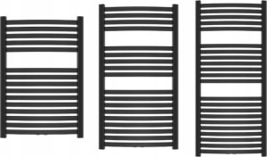 Towel dryer INVENA, 1000 x 540 mm, steel, black 6