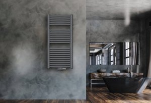 Towel dryer INVENA, 1000 x 540 mm, steel, black 7