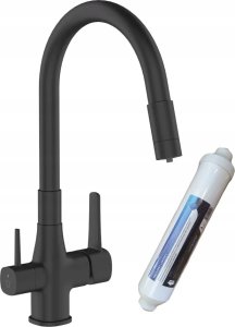 INVENA Magic sink faucet, with filter system, black 5