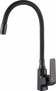 Sink mixer LIGARIA INVENA TREND, with flexible spout, black. 1