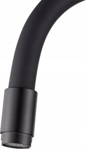 Sink mixer LIGARIA INVENA TREND, with flexible spout, black. 6