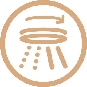 Sink mixer INVENA KSANTI PLUS, with 360deg rotating spout, polished gold color. 7