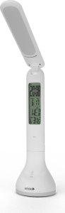 Rechargeable LED table lamp AVIDE, LCD display, 4 W, 250 lm, 4000K, IP20, white. 1