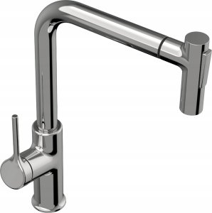 Bateria kuchenna Invena Sink mixer FARSALA, with pull-out spout, chrome color. 3