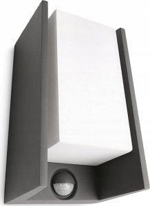 Outdoor wall light PHILIPS BRIDGE, IP44, 1 x E27, max 42 W, with motion sensor, 21.2x11.8 cm 2