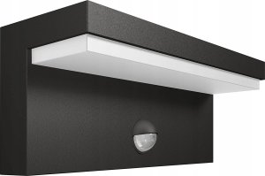 Wall LED outdoor light PHILIPS Bustan, IP44, 9W, 4000K, 1000lm, with motion sensor, anthracite color 11