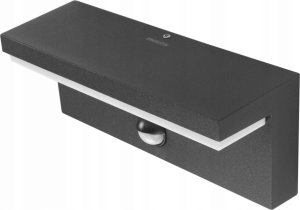 Wall LED outdoor light PHILIPS Bustan, IP44, 9W, 4000K, 1000lm, with motion sensor, anthracite color 13