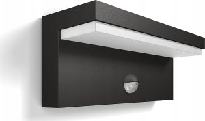 Wall LED outdoor light PHILIPS Bustan, IP44, 9W, 4000K, 1000lm, with motion sensor, anthracite color 4