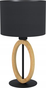 Table lamp EGLO Basildon, 1 x E27, 40W, black/wood color, h42.5 x o23 cm 1